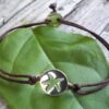 SS Seastar Disc Leather Bracelet - Image 2