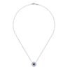 14kt Vintage Blue Sapphire Necklace - Image 3