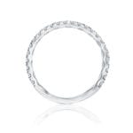 14kt White Gold .34ctw Diamond Quilted Wedding Band