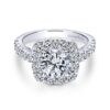 Skylar-14kt-White-Gold-1.13ctw Diamond Cushion Shape Halo-Round-Engagement-Ring_Mounting-ER9375W44JJ