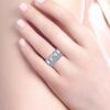 23064-diamond .72ctw two rows of diamonds polished center Gabriel-14k-White-Gold-Round-Straight-Engagement-Ring--Amos_ER14611R4W44JJ-6