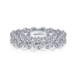 14kt 5.90ctw oval diamond eternity band