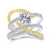 23030-diamond .64ctw four row twisted Gabriel-14K-White-Yellow-Gold-Round-Freeform-Diamond-Engagement-Ring_ER14052R4M44JJ-4