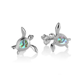 abalone turtle earrings