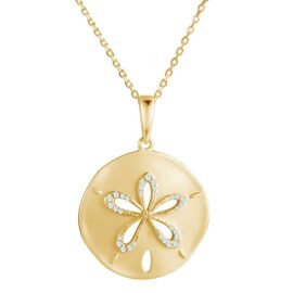 diamond sand dollar pendant