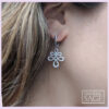 14kt Eloise diamond swirl dangle earrings