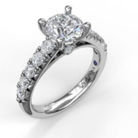 cathedral diamond .68ctw ring mounting