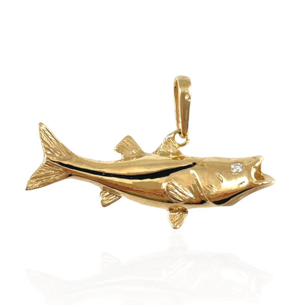 snook pendant with dia eye