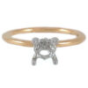 .75 carat 4 prong solitaire mounting