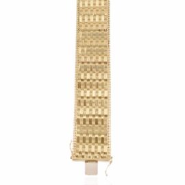 estate 25.5m m wide weave & bead bracelet