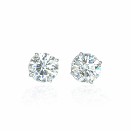 diamond stud earrings 3.22ctw