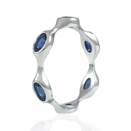 sapphire eternity band