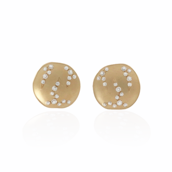 .14ctw luna disc earrings