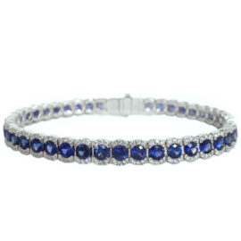 sapphire & diamond bracelet