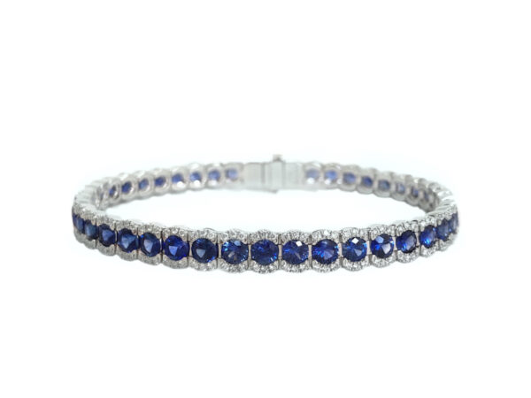 sapphire & diamond bracelet