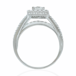 diamond halo ring mounting