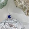 sapphire ring with marquise & round diamonds