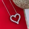diamond heart necklace