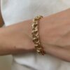 estate double link charm bracelet