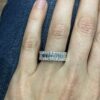 round & straight baguette diamond band