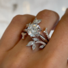 marquise & round diamond ring enhancer