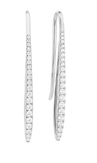 Diamond line hotsell drop earrings