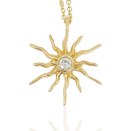 Soleil diamond pendant