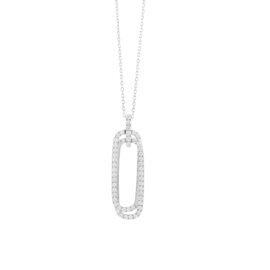 paperclip diamond necklace