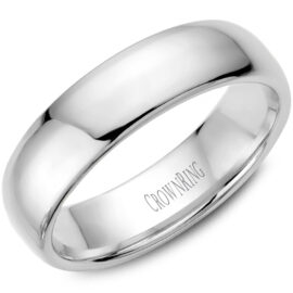 men's 6mm white gold size 10 wedding band