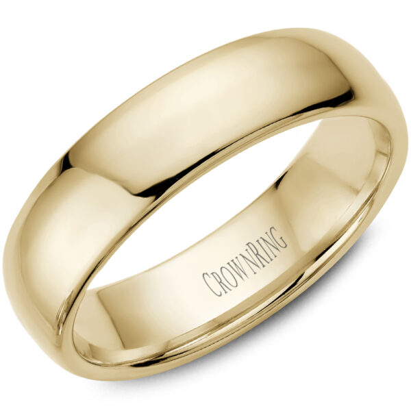 men's 6mm yellow gold size 10.5 wedding band
