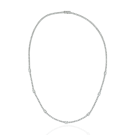 Estate 18kt diamond necklace appx 3.5ctw
