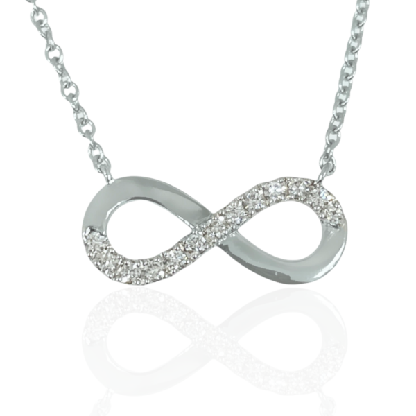 diamond infinity necklace