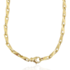 14kt solid fishtail link chain