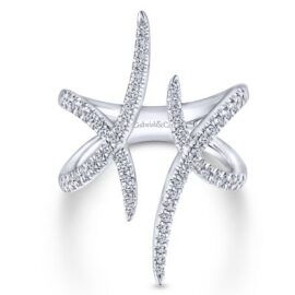 open top double x diamond band