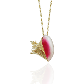 14KT medium 3-D conch pendant