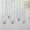 14kt small & medium size shark tooth necklace