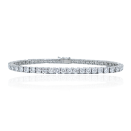estate platinum 7.01ctw diamond bracelet