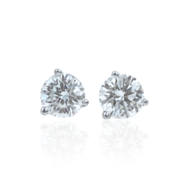 diamond stud earrings 1.03ctw