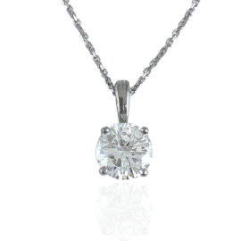 29677 JJI 1.51ct solitaire diamond pendant