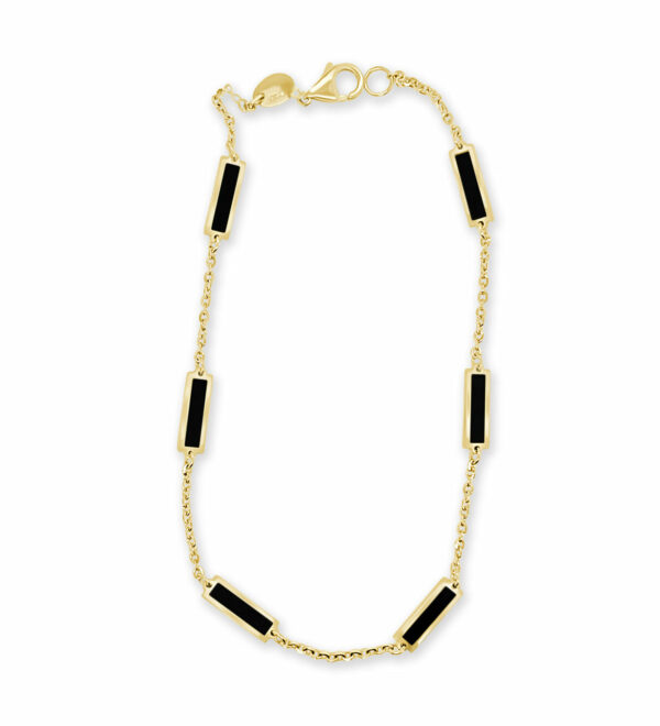 14kt black onyx bracelet