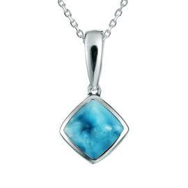 rhombus larimar pendant