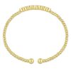 three quatrefoil diamond bead cuff