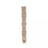 rose gold geometric diamond stackable ring