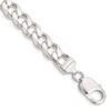 sterling silver solid 9mm curb link bracelet