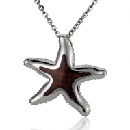 starfish pendant koa