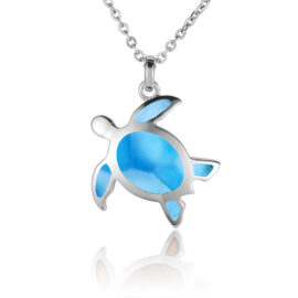 larimar honu turtle pendant