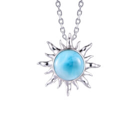 larimar sun pendant