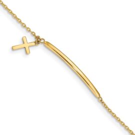 children's dangle cross bracelet