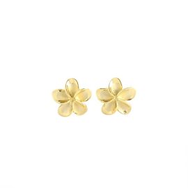 plumeria earrings 12mm