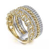 14kt Multi Style Diamond Stackable Ring - Image 2
